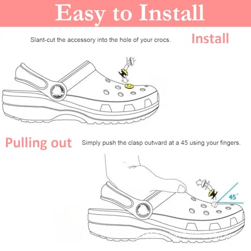 MAYCREATE® 70PCS Cartoon Random Shoe Charms and Pins Cute for Sandals Decoration Women Boys Girls Clog Accessories Party Favor MAYCREATE® 70PCS Cartoon Random Shoe Charms and Pins Cute for Sandals Decoration Women Boys Girls Clog Accessories Party Favor